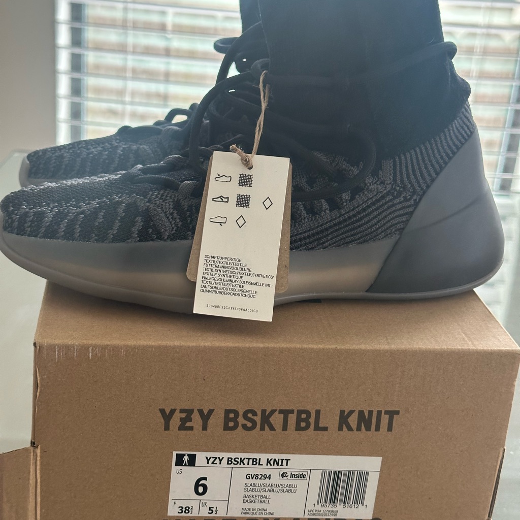Adidas Yzy Bsktbl Knit Gray Sneakers